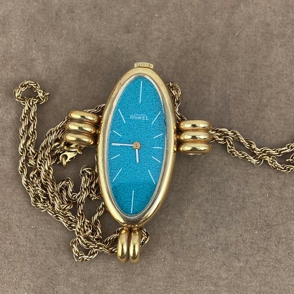 Vintage 1950's Earnest Borel Pendant Watch - Picture 3 of 7
